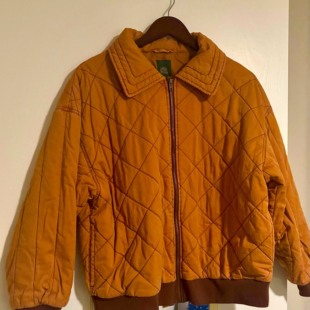 Quilted Orange Jacket